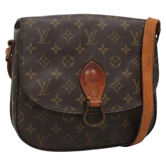 LOUIS VUITTON Monogram Saint Cloud GM Shoulder Bag M51242 LV Auth 129618 - Picture 1 of 16